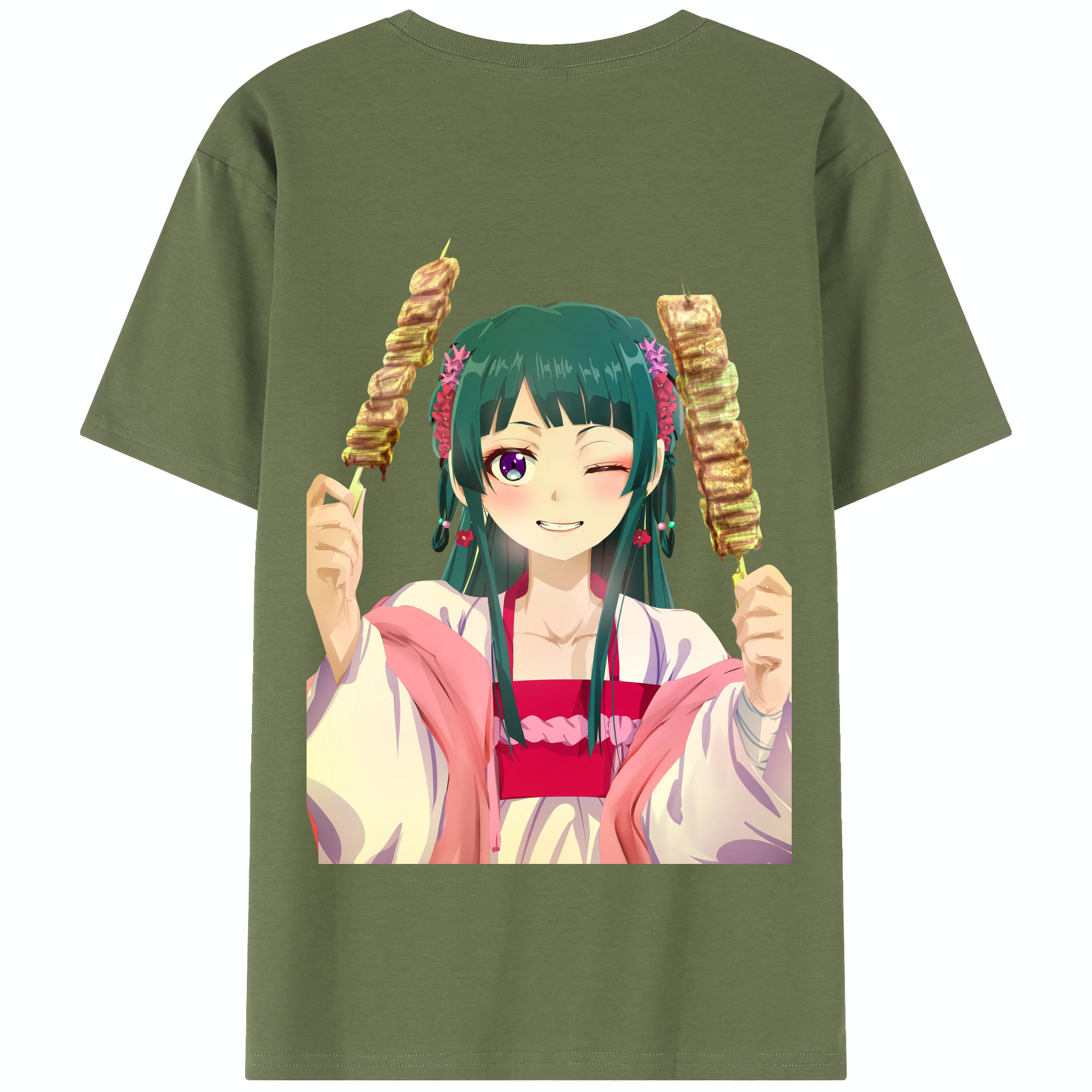 （画像用） 薬屋のひとりごと The Apothecary Diaries 綿100％半袖Tシャツ（背面プリント）